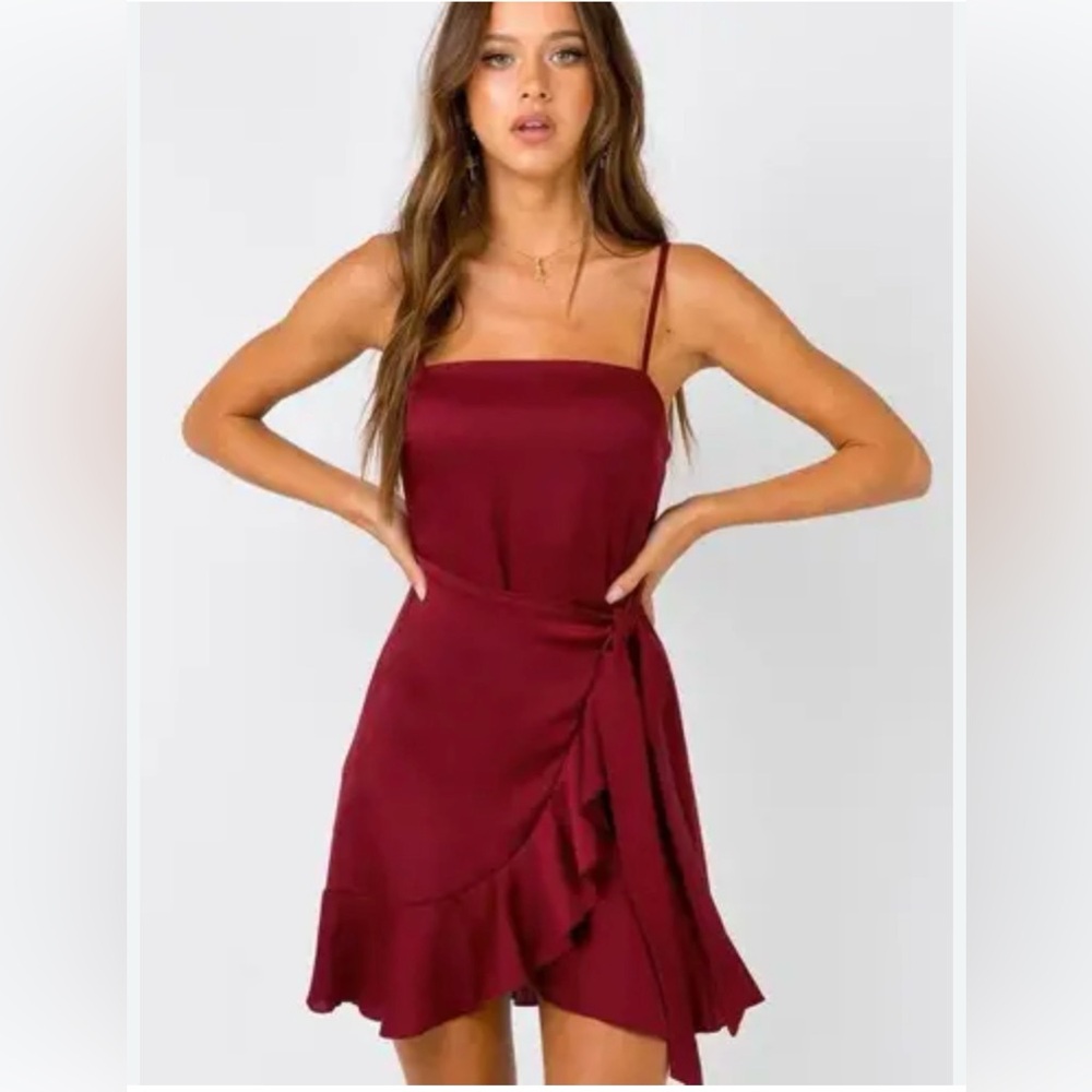 Princess Polly Burgundy Dress